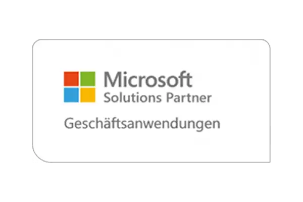 Logo Microsoft Solutions Partner Geschäftsanwendungen
